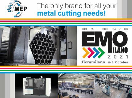 Italian exhibition activities restart: MEP SPA participates in the EMO MILANO 2021!  | © MEP S.p.A. - Circular and band sawing machines to cut metals