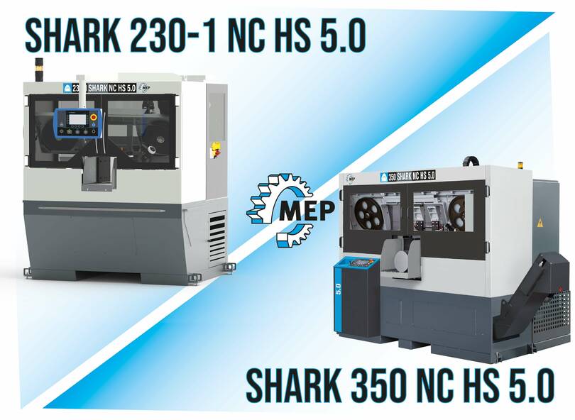 SHARK 230-1 NC HS 5.0 und SHARK 350 NC HS 5.0: Der Vergleich | © MEP S.p.A. Band- und Kreissägen zum Schneiden von Metallen